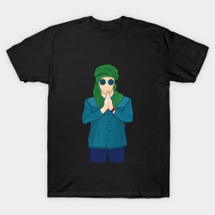 Cool Young Muslim Man Posing Hand Greetings T-Shirt